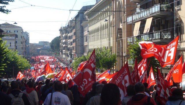 Manifestazione Cgil Roma  25.10.14. Corteo