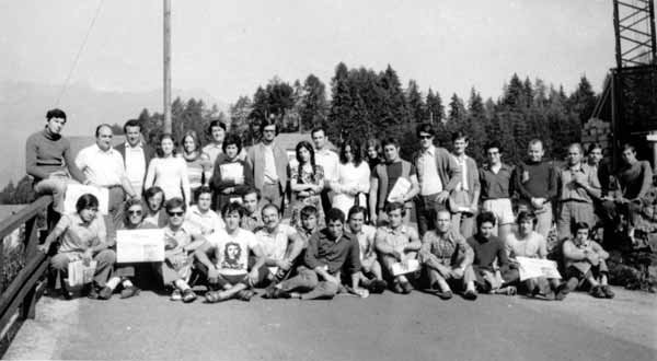 Partecipanti al Corso di partito Cevo V.C. 1971